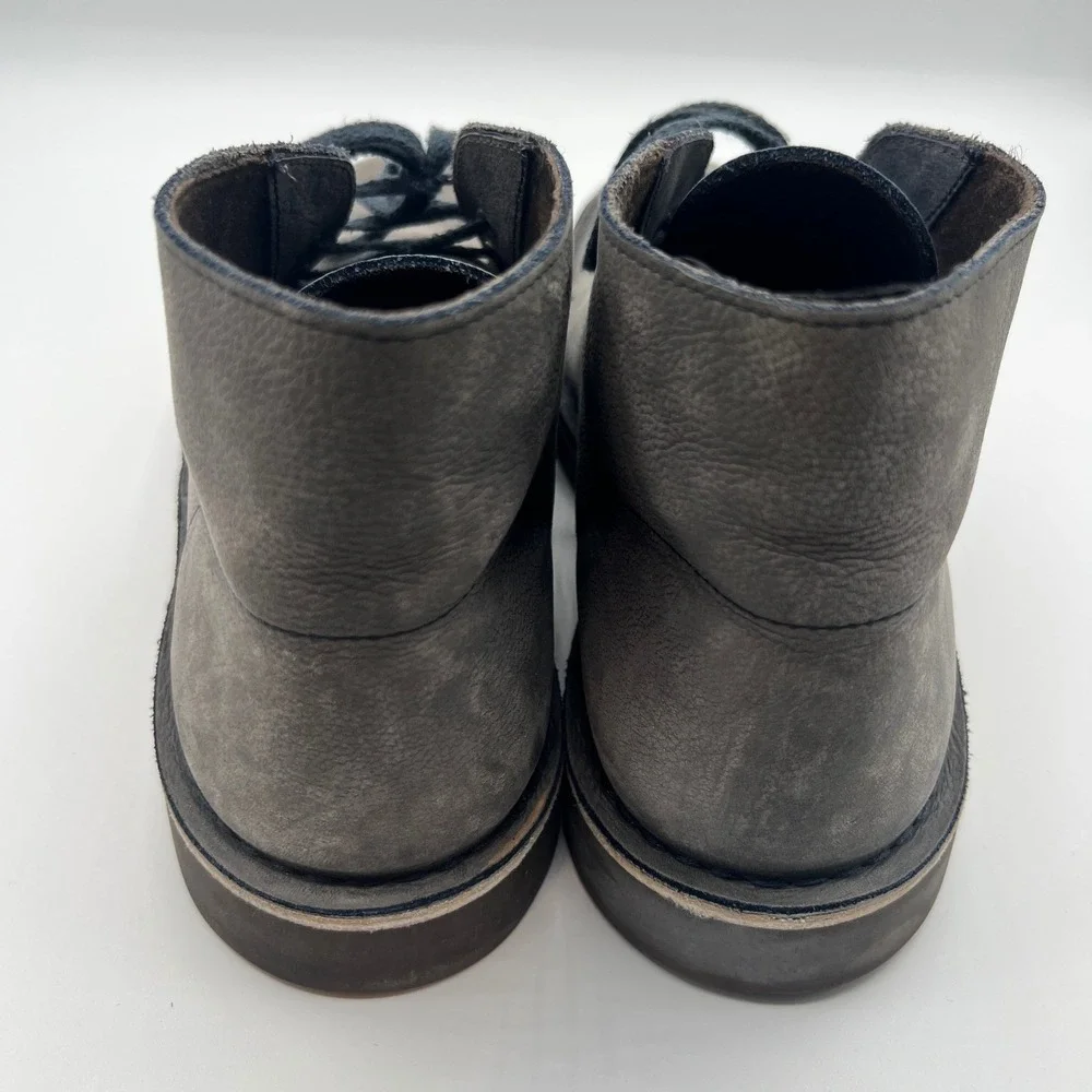 Clark's Leather Chukka Desert‎ Men's Ankle Boots Lace Up Casual Gray Size 9.5